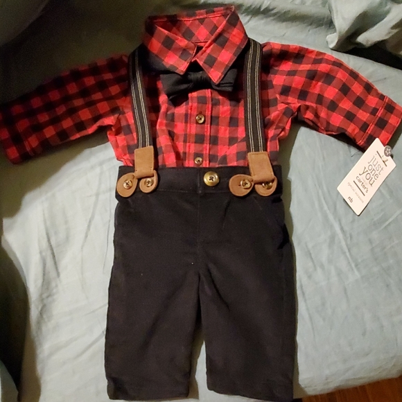 tartan baby boy outfit